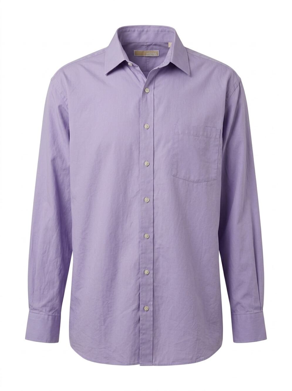 Michael Kors Lavender Purple Pocket Button-Up Shirt Men Size 17 34/35